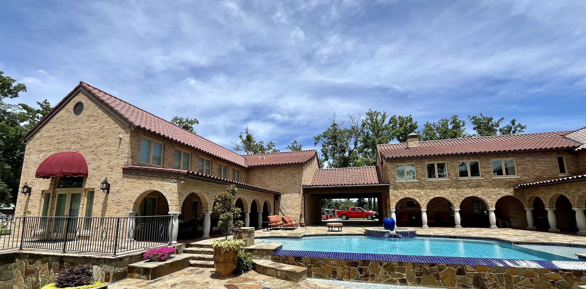 Tile roofing project