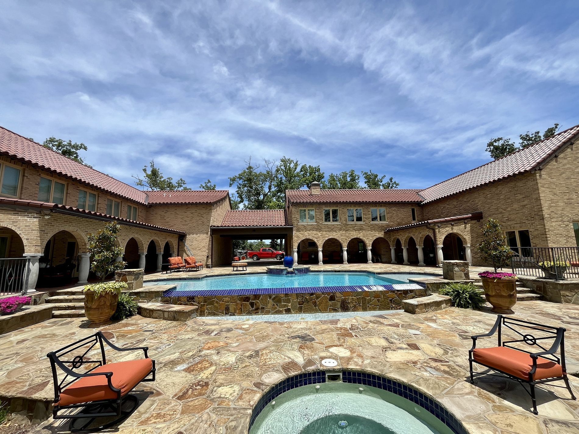 Tile roofing project