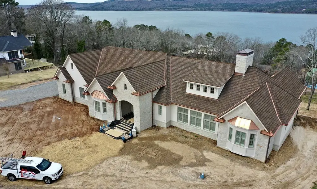 Completed residential shingle roof replacement by Riley Hays Roofing