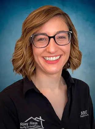 Sarah Kelley, Office Manager at Riley Hays Roofing