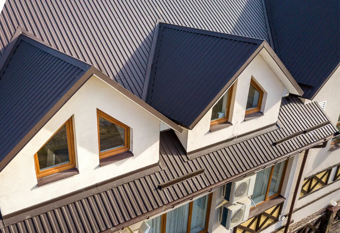 Metal roofing installation by Riley Hays Roofing