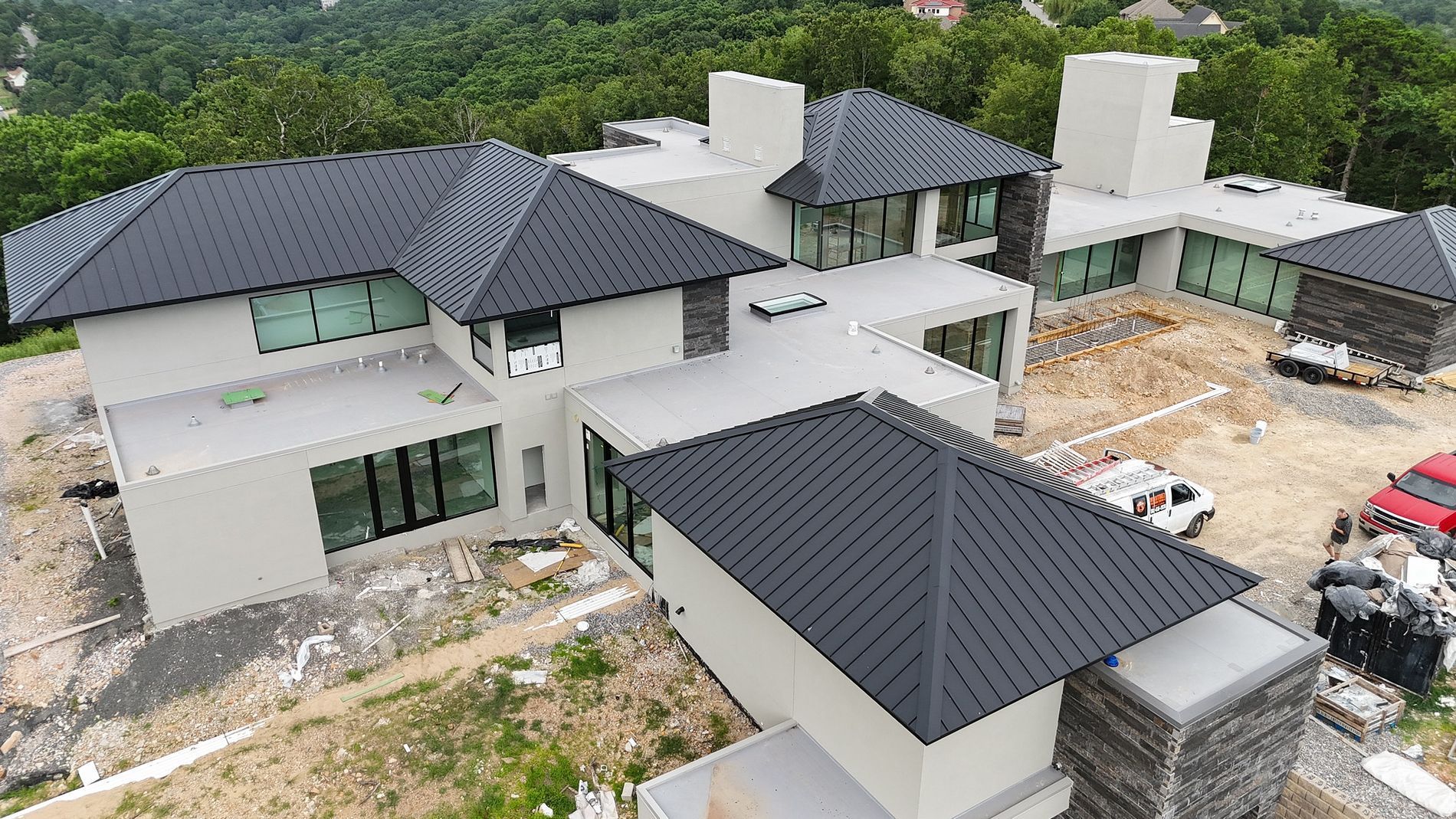 Metal roofing project